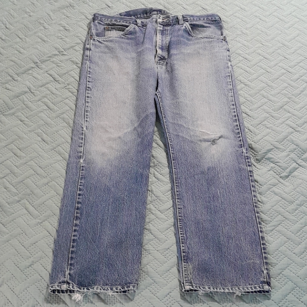 Lee Blue Straight-Leg Jeans with Natural Fading
